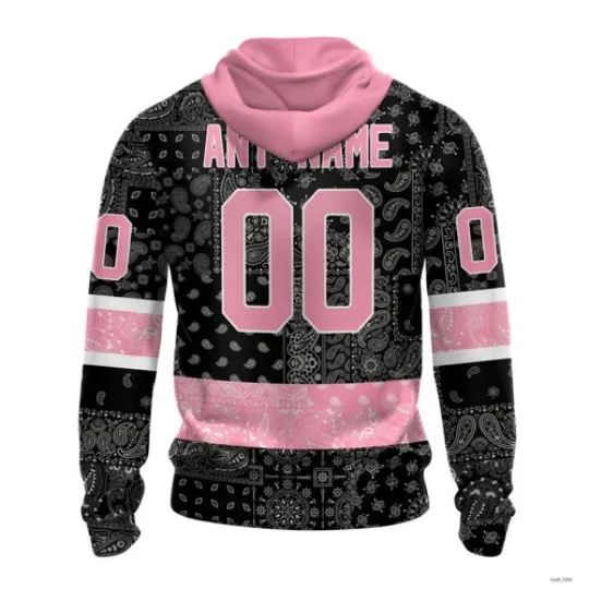 Personalized Toronto Maple Leafs Special Pink Paisley Design Hoodie