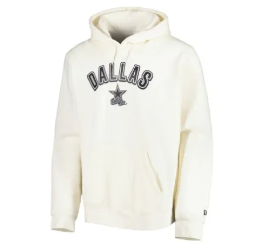 Dallas Cowboys Sideline Chrome Pullover Men's Hoodie - Cream