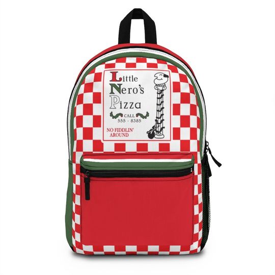 Little Nero's Home Alone Cheese Pizza Nice Tip Thanks Alot Backpack