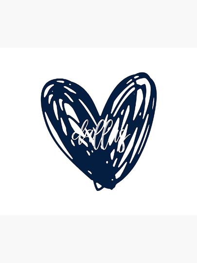 dallas cowboys heart   Throw Blanket