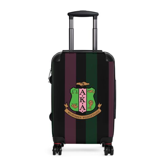 Black Alpha Kappa Alpha Inspired Suitcases