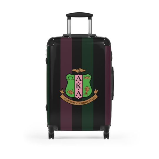 Black Alpha Kappa Alpha Inspired Suitcases