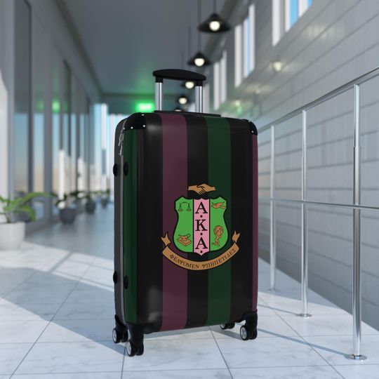 Black Alpha Kappa Alpha Inspired Suitcases