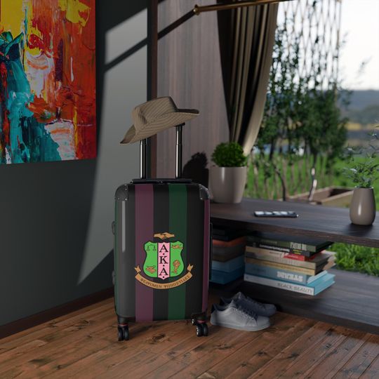 Black Alpha Kappa Alpha Inspired Suitcases