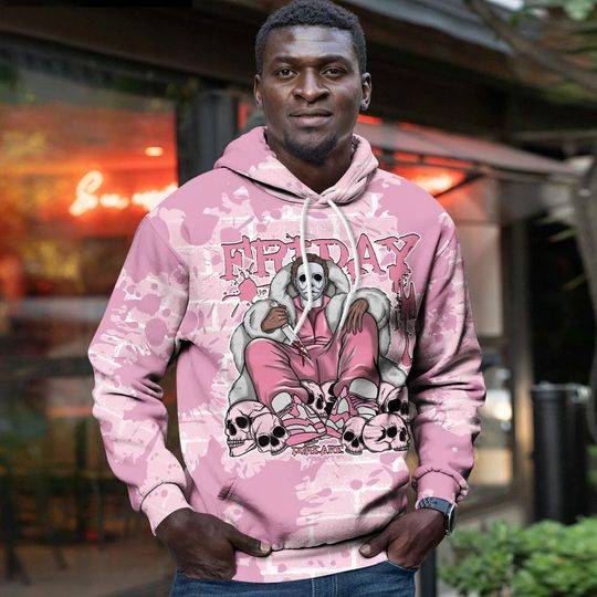 Dunkare Orchid 4s Streetwear 3D Hoodie - Get Tag Sneakers Steppin' Graphic Crack All Over Print Unisex Hoodie