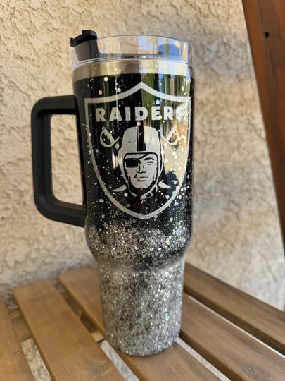 football Raider Tumblers 40 oz With Handle