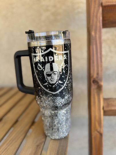 football Raider Tumblers 40 oz With Handle