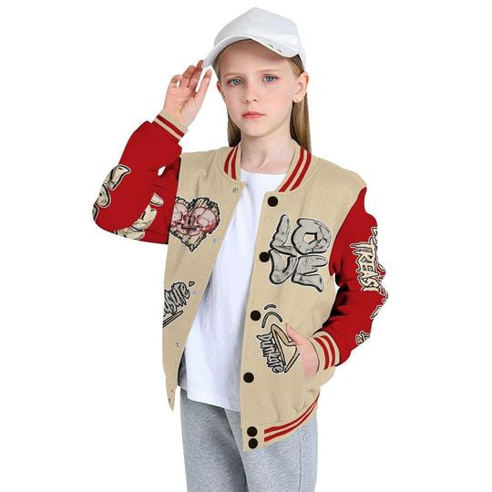 Dunk Low Strawberry Waffle Varsity Jacket, Streetwear Varsity Jacket, Hip Hop Varsity Jacket, Skull Love Varsity Jackets