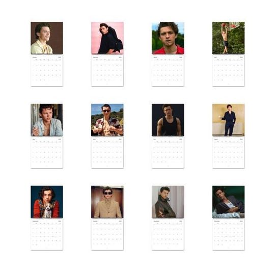 Tom Holland Calendar Vol.1 - 2025 Calendar, Wall Calendar 2025, Planner 2025, Tom Holland Fan Gift