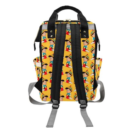 Pinocchio Diaper Bag Backpack | Pinocchio Backpack | Disney Diaper Bag | Disneyland Backpack | Disney Bag | Disney Diaper Backpack