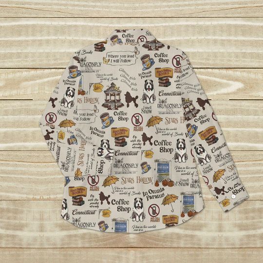 Stars Hollow Linen Shirt, Gilmore Girls Women Shirt, Dragonfly Inn Long Sleeve Shirt, Luke Coffee Valentine Shirt, Gift For Her