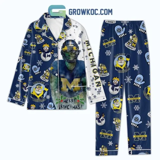 MI W0lverines Merry Grin Pajamas Set