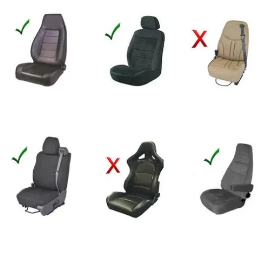 New 2pc football Carolina Panthers Car Truck Front Sideless Seat Covers Set