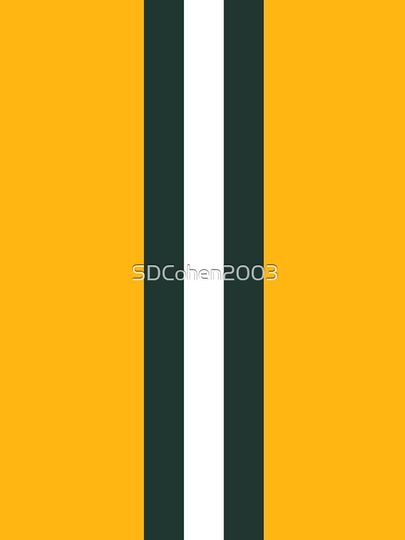 Green Bay Packers Stripes Design iPhone Case