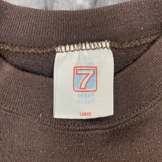 1992 Logo 7 Cleveland Browns Crewneck Mens Size L Vintage 3D Spell Out Pullover