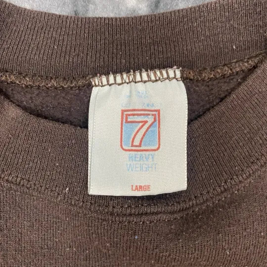 1992 Logo 7 Cleveland Browns Crewneck Mens Size L Vintage 3D Spell Out Pullover