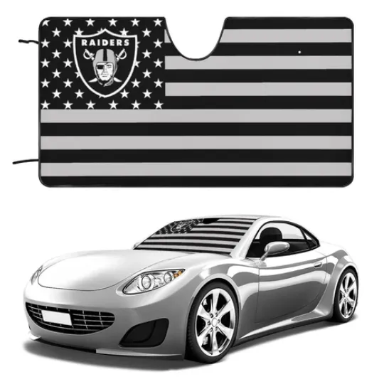 Las Vegas Raiders Car Windshield Sunshade Car Front Window Windshield Protection