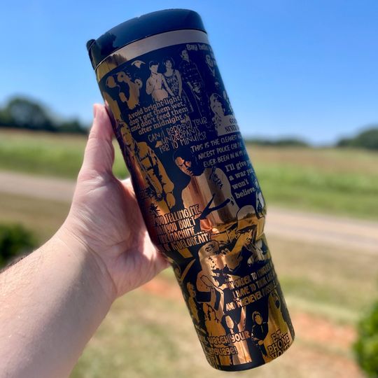 80s Movie Theme 40oz Engraved Tumbler