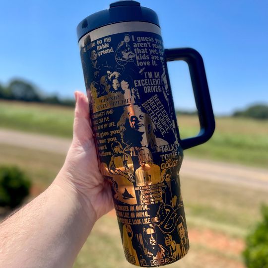 80s Movie Theme 40oz Engraved Tumbler