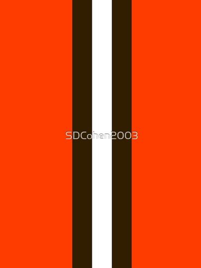 Cleveland Browns Stripe Mask iPhone Case