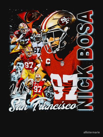 Nick Bosa Vertical Collage Pullover Hoodie