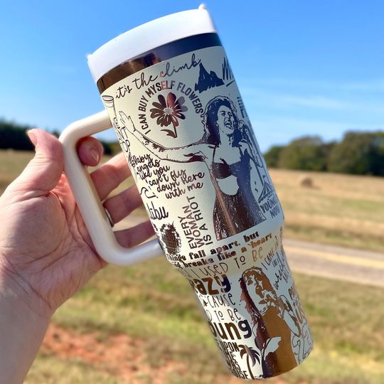 Miley Cyrus 40oz Engraved Tumbler