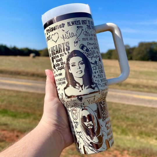 Miley Cyrus 40oz Engraved Tumbler