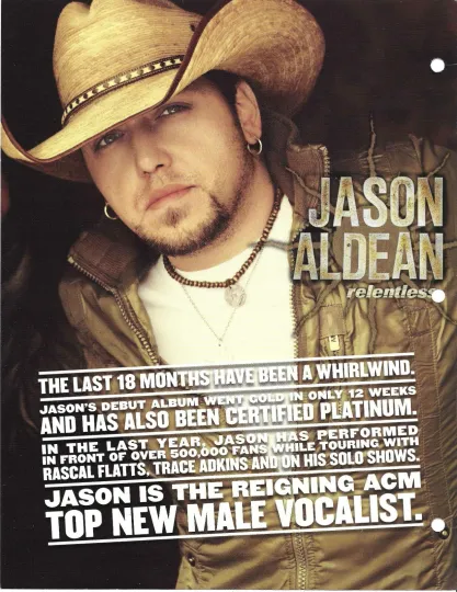 JASON ALDEAN Vintage 2007 poster