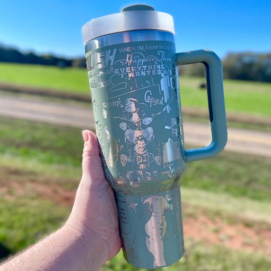 Billie Eilish 40oz Engraved Tumbler