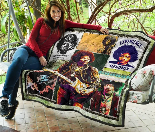 Jimi Hendrix Quilt Blanket Singer Home Decor For Fans