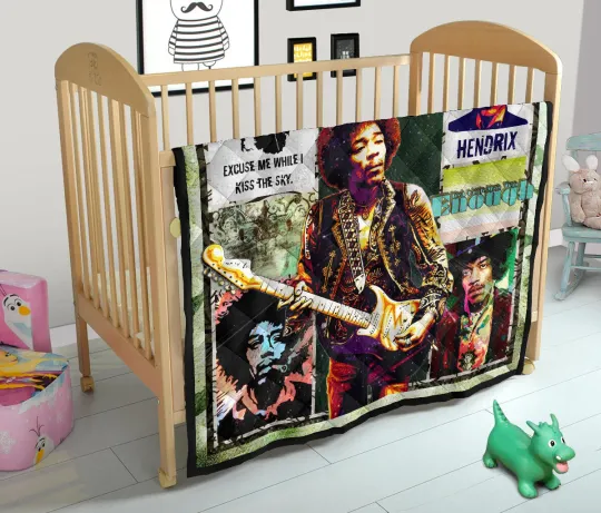 Jimi Hendrix Quilt Blanket Singer Home Decor For Fans