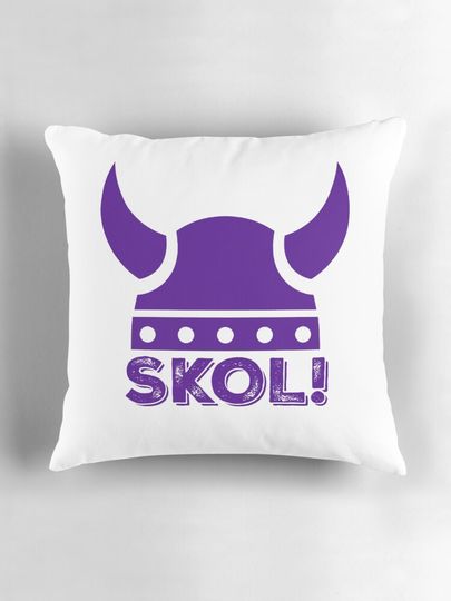 SKOL! Minnesota Vikings Chant Pillow