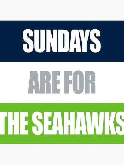 Sundays Are For The Seahawks Pillow