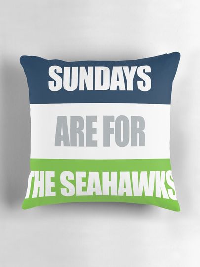 Sundays Are For The Seahawks Pillow