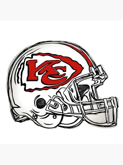 Kansas City Chiefs Helmet  Pillow