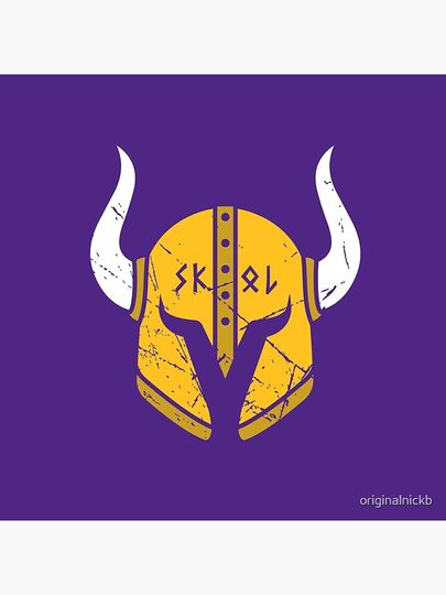 Minnesota Vikings Skol Helmet Pillow