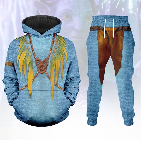 Discover Neytiri Costume Hoodie, Disney Avatar Cosplay Joggers, The Way of Water=