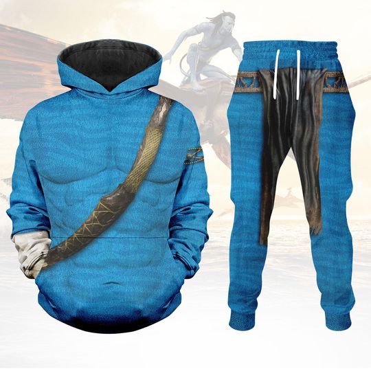 Discover Avatar Costume 3D Hoodie Joggers, Alien Cosplay Hoodie, Way Water Hoodie