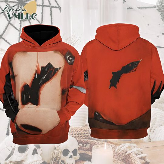 Foxy FNAF Video Game Costume Hoodie, Freddy Fazbear Bonnie Chica Foxy Design