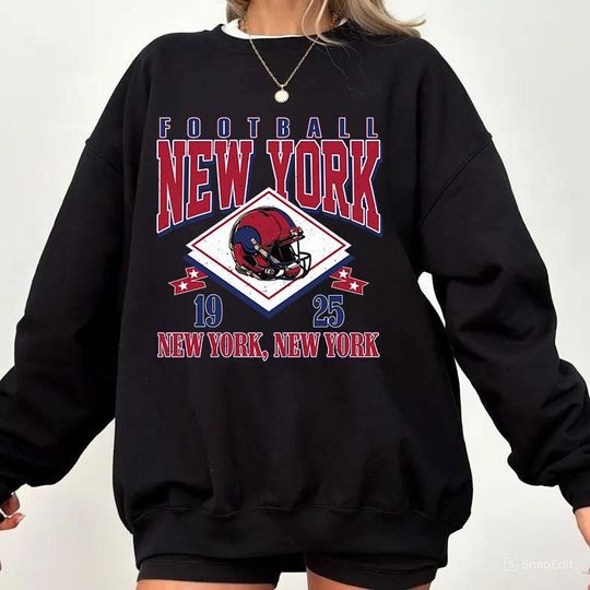 Vintage New York Football Sweatshirt, Sunday Football Sweatshirt, Sports Fan Sweater