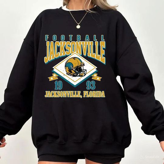 Discover Vintage style Jacksonville Football Sweatshirt,Sunday Football Shirt, 90s Style Sports Fan Sweater, Unisex Cozy Crewneck, Football shirt