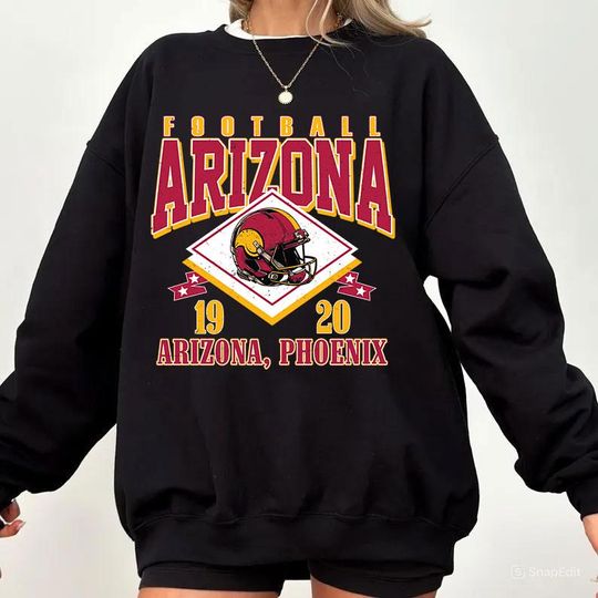 Discover Vintage style Arizonna Football Sweatshirt,Sunday Football Shirt, 90s Style Sports Fan Sweater, Unisex Cozy Crewneck, Football shirt