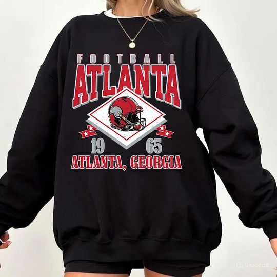 Vintage Atlanta Football Sweatshirt, Sunday Football Sweatshirt, Sports Fan Sweater