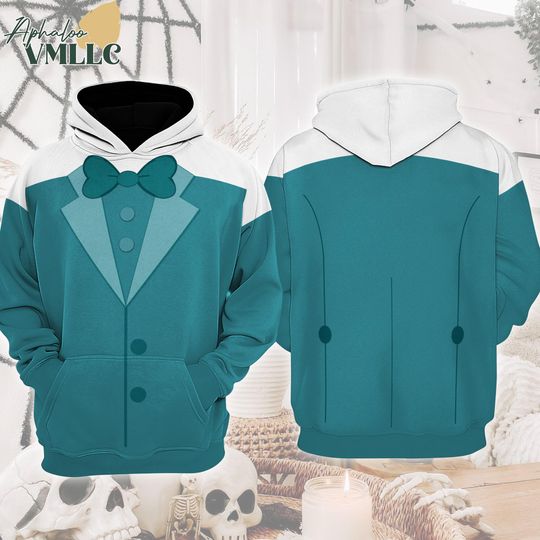 Hitchhiking Ghosts Haunted Mansion Costume Hoodie, Disneyland Halloween Hoodie Sweatshirt