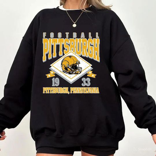 Vintage Pittsburgh Football Sweatshirt, Sunday Football Sweatshirt, Sports Fan Sweater