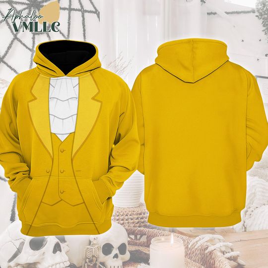 Discover Lumiere Beauty Of The Beast Costume Hoodie, Beauty And The Beast Cosplay Outfit,Disneyland Villain Halloween Cosplay Shirt,Halloween Costume