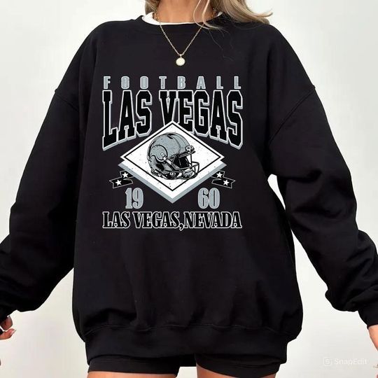 Discover Vintage Las Vegas Football Sweatshirt, Sunday Football Sweatshirt, Sports Fan Sweater