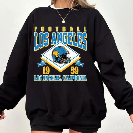 Discover Vintage Los Angeles Football Sweatshirt, Sunday Football Sweatshirt, Sports Fan Sweater