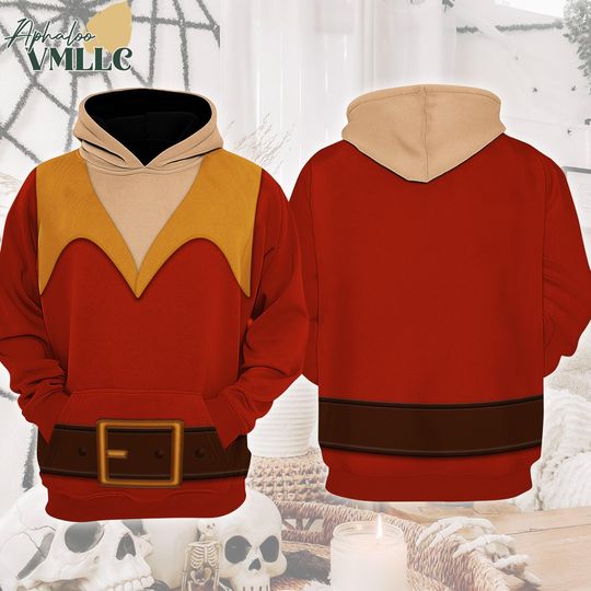 Gaston Beauty And The Beast Costume Hoodie, Beauty And The Beast Cosplay Outfit
