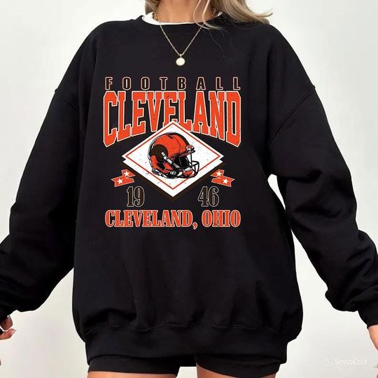 Cleveland Football Sweatshirt, Sunday Football Sweatshirt, Sports Fan Sweater